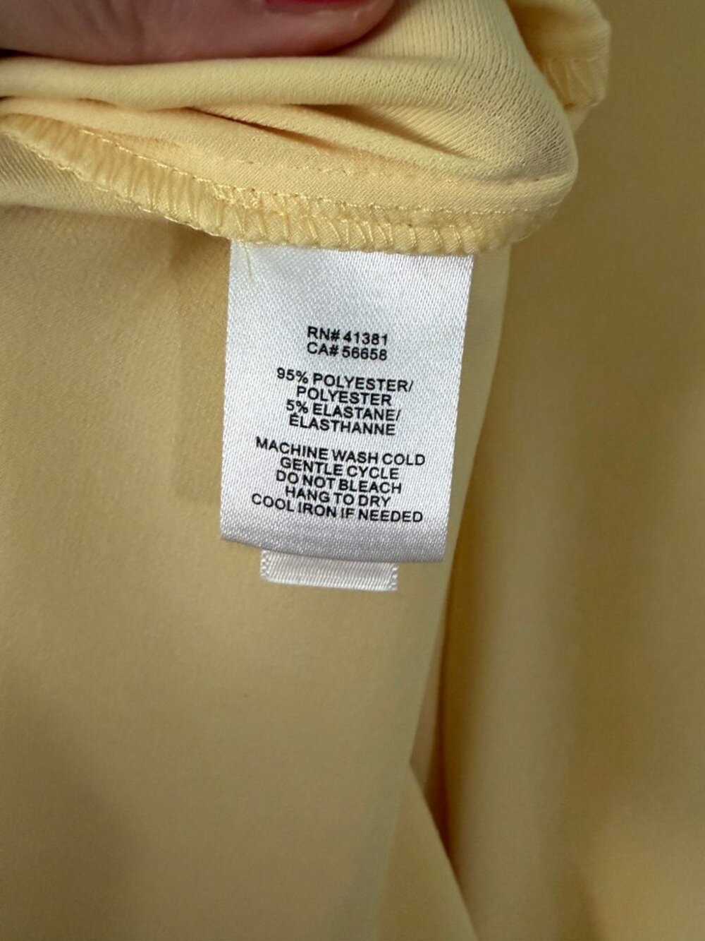 Lauren Ralph Lauren Yellow Ruched Front V Neck Dress Size 8 - Picture 4 of 4